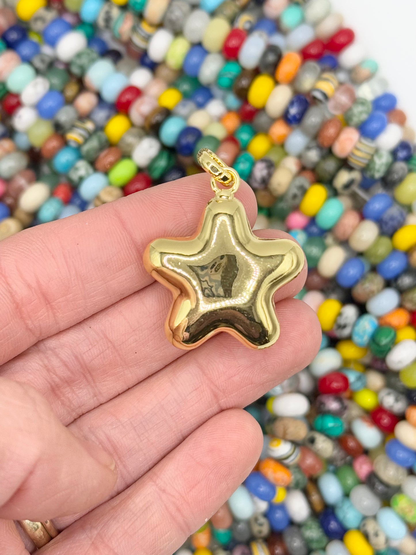 puffy star charm