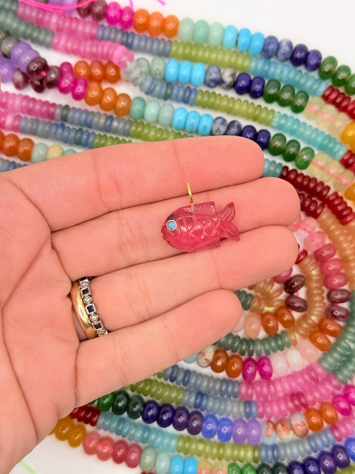 carved fish charm