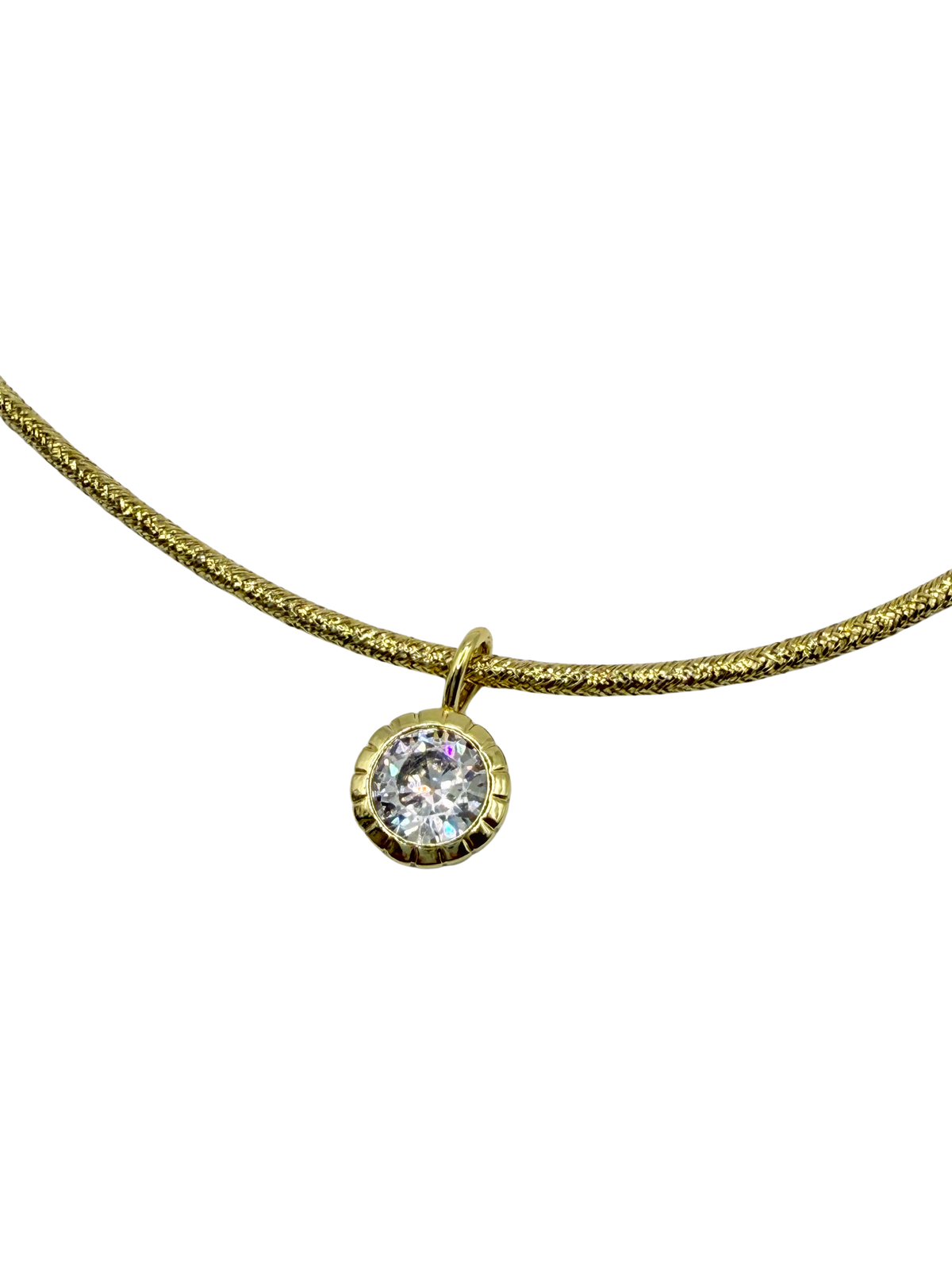 crystal bezel charm