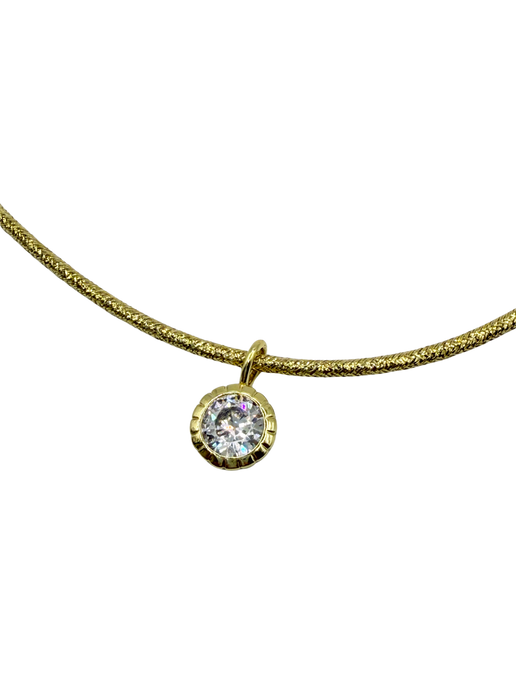 crystal bezel charm