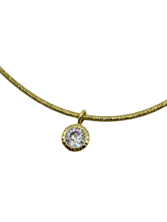 crystal bezel charm
