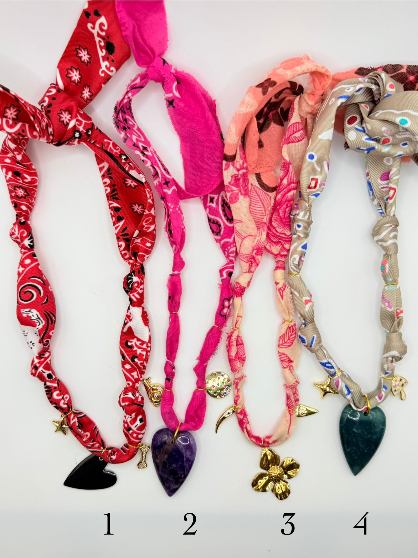 3 charm bandanas (premade)