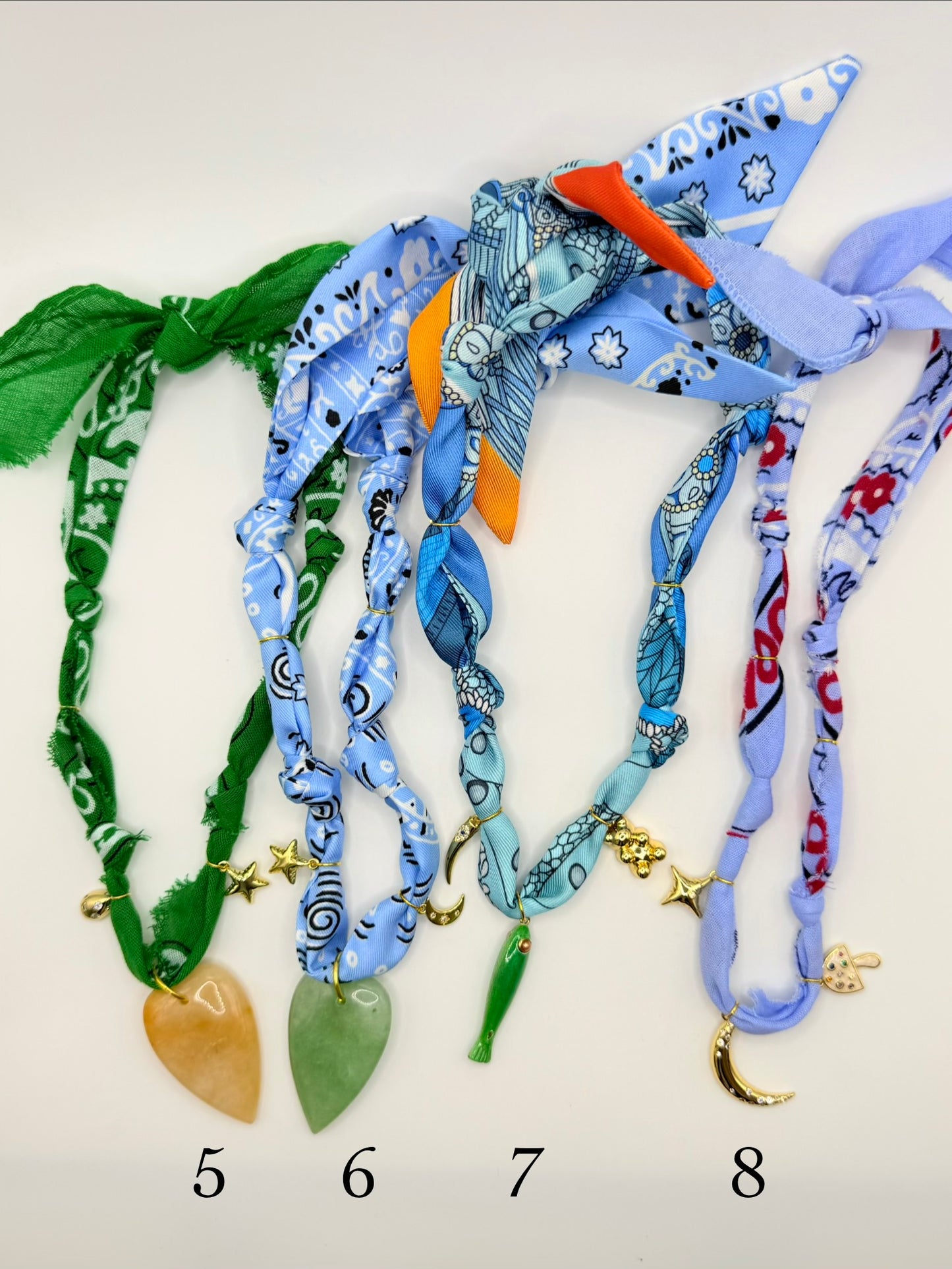 3 charm bandanas (premade)