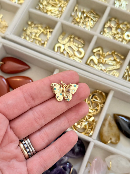 disco butterfly charm