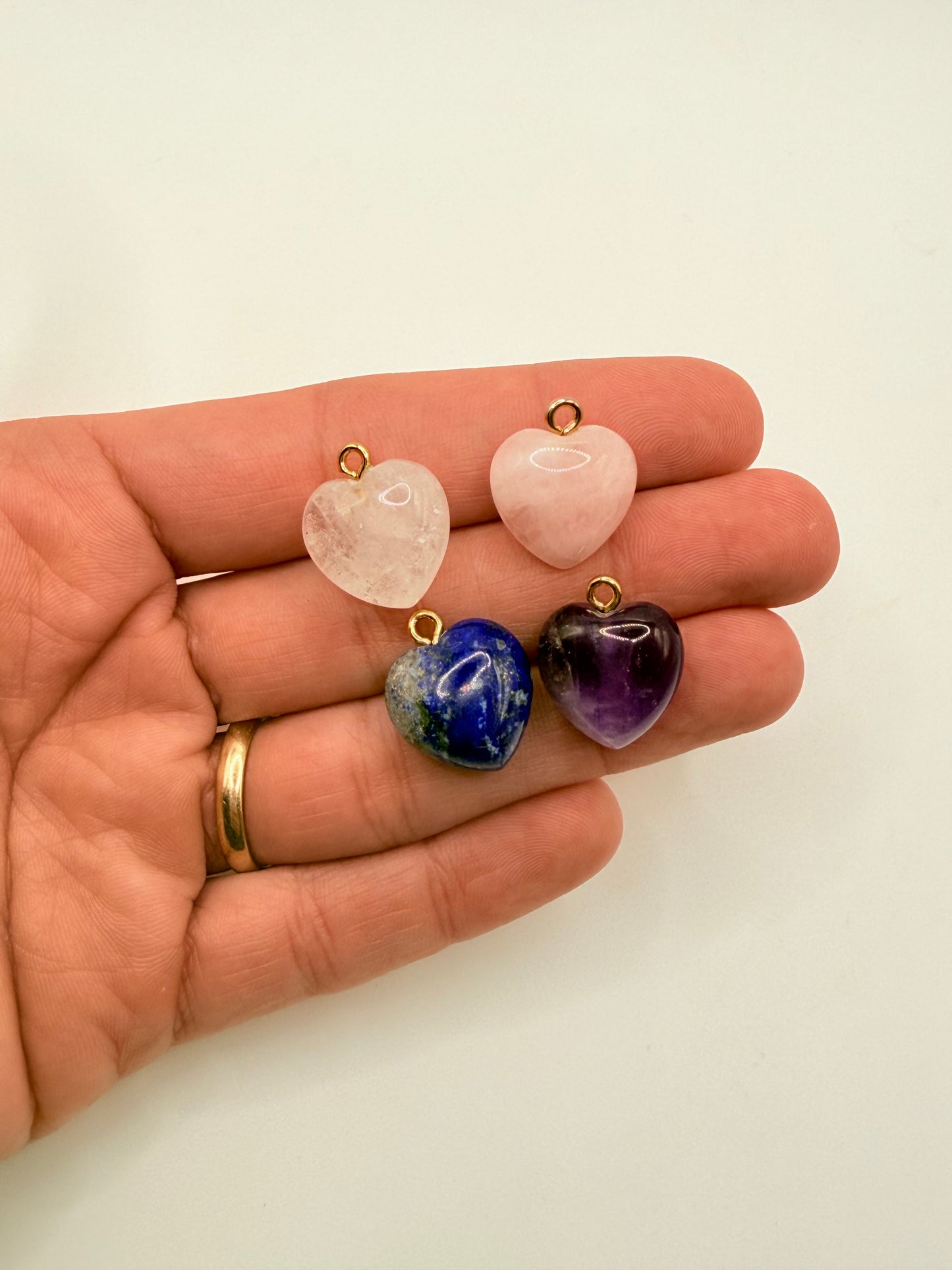 mini puffy heart charm