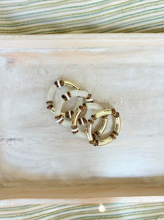 gold bracelet stack