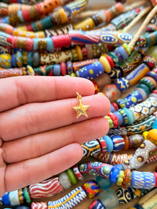 mini puffy star charm