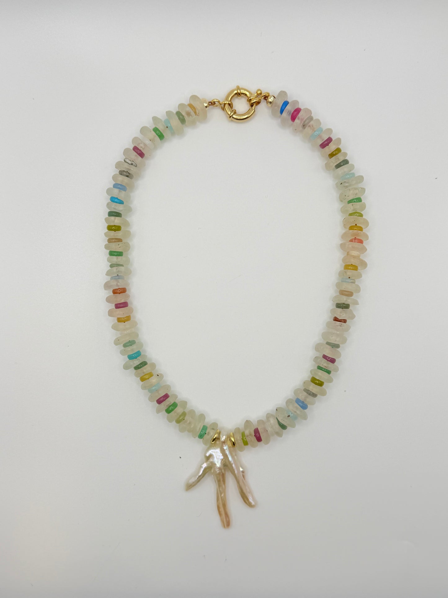 multicolor seaglass stack