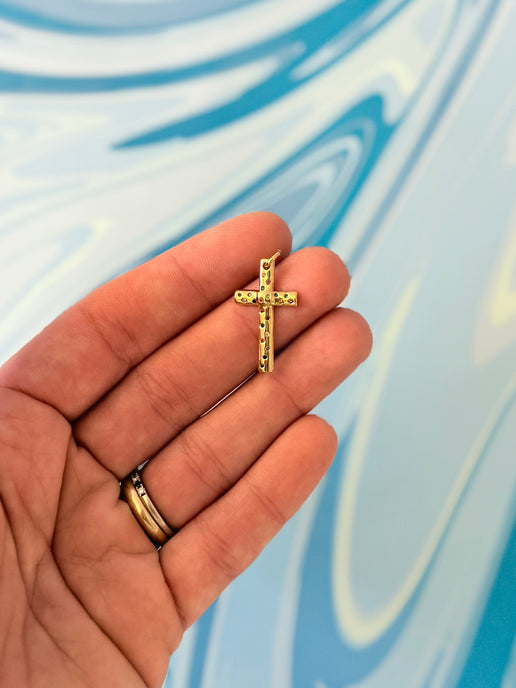 gold cross charm