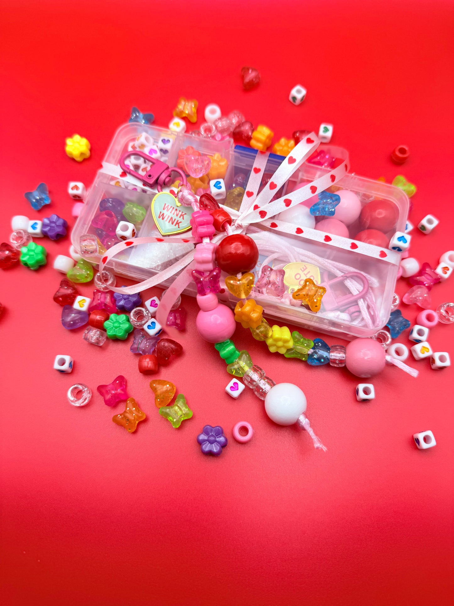 Valentine Bag Charm + Keychain Kit