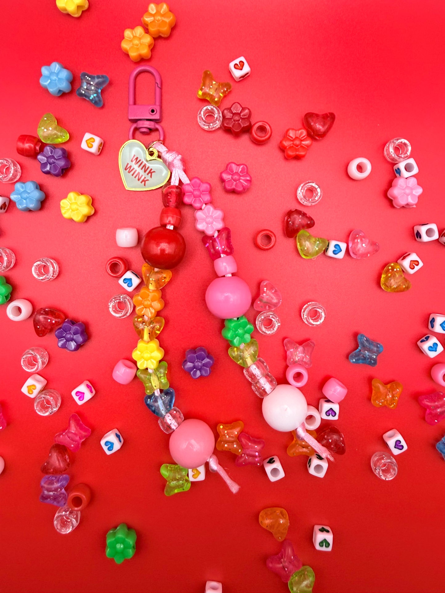 Valentine Bag Charm + Keychain Kit