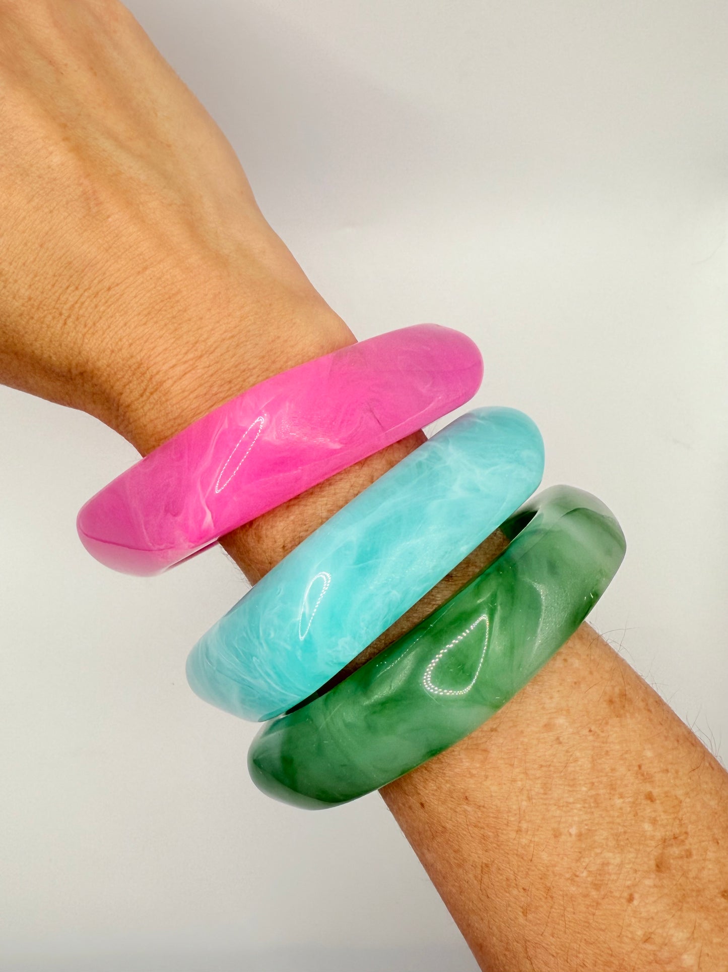 chunky bangle stacks