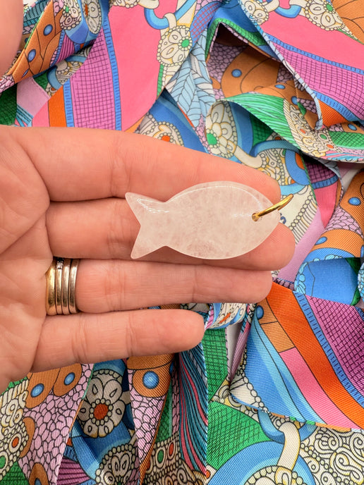 gemstone fish charm