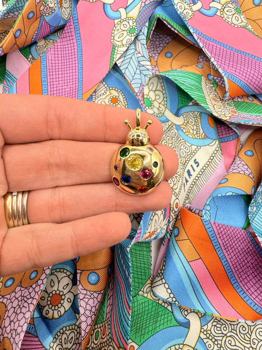 disco ladybug charm
