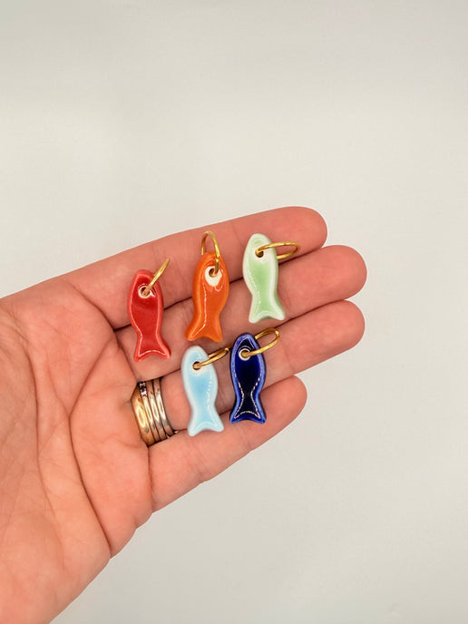 ceramic fish charm